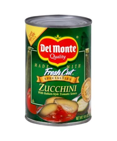 Del Monte Fresh Cut Zucchini w/ Italian Style Tomato Sauce, 14.5 oz, 3 pk