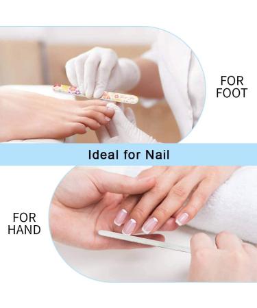 4 Pack Crystal Glass Nail Files with Case - Senignol Flowers Nano Glass Nail Shine Buffers - Professional Manicure & Nail Care Tool for Salon and Home Use - Buy Online on GoSupps.com