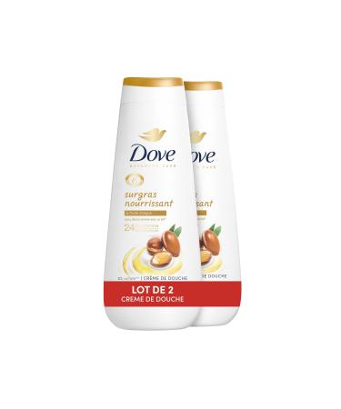 DOVE - Advanced Care Surgras Nourishing Shower Cream - Argan Oil - Dermatologically Tested - Soft Skin Feel for 24 Hours (Pac
