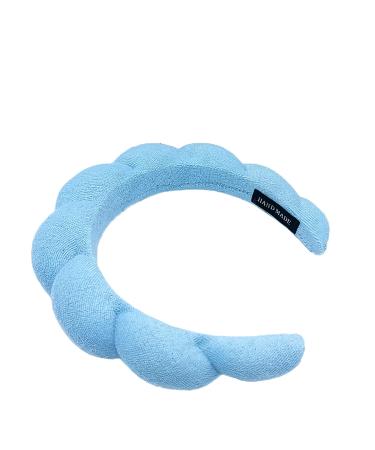 Deacocal Spa Headband for Washing Face Terry Cloth Skincare Headbands Sponge Soft Makeup Headband for Women Girls Headband for Face Washing Shower Makeup Removal Hair Accessory (blue) Blue1Pcs