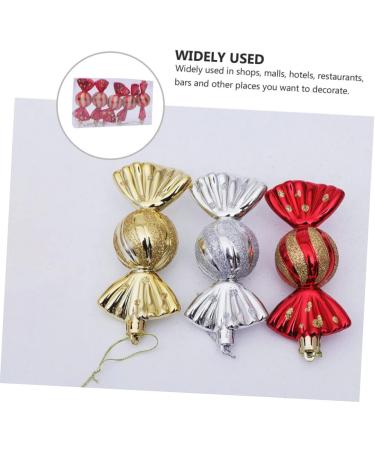 ifundom 5pcs Christmas Ornaments Xmas Ornament Filler Household Red 11X4CM - Buy Online on GoSupps.com