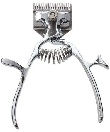 KNLESS Traditional Barber Tools Fine-Toothed Hand Hair Clippers Manual Hair Clippers Old Fashion Manual Hair Clippers Hand Push Low Noise Non-Electric Hair Clippers