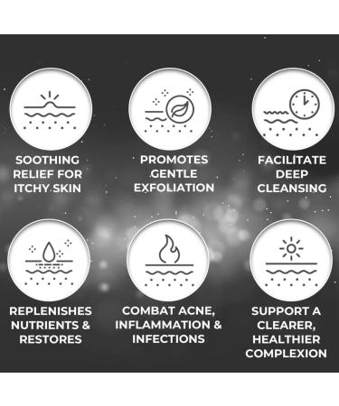 Natrulo Pine Tar Soap Bar 4oz - Antibacterial Antiseptic for Acne, Eczema, Psoriasis - Pure Goat's Milk with Oatmeal & Charcoal - Essential Oils - Face & Body Wash - Buy Online on GoSupps.com