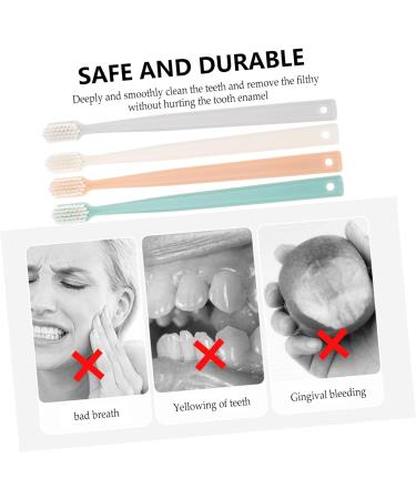 Solustre 10-Pack Ergonomic Disposable Toothbrushes - Travel-Friendly Household Tooth Cleaning Brushes - Buy Online on GoSupps.com