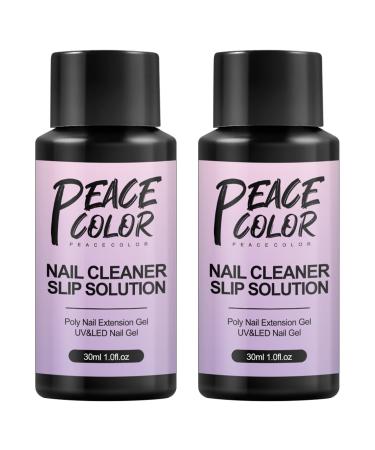 PEACECOLOR Poly Nail Gel Slip Solution 30ML Nail Extension Gel Solution Nail Liquid for Beginners PE1028