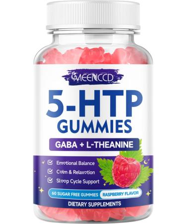 5-HTP Gummies 300mg 5-HTP Supplement with 200mg L-Theanine & 50mg GABA GABA Supplements for Adults Sugar Free Raspberry Flavor 60 Count 60 Count (Pack of 1) - Buy Online on GoSupps.com
