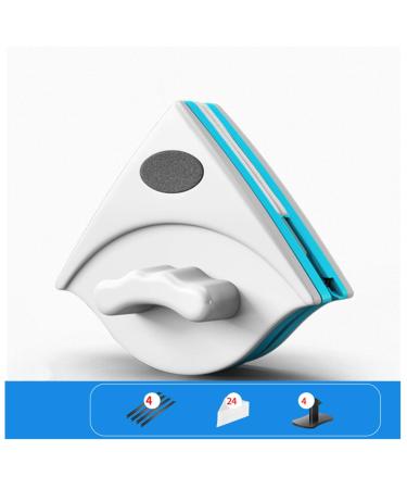 Window Cleaner Wipers Double-Side Glass Cleaner Plastic Household Cleaner Wiper Window Glass Surface Wiper Brush (Green5 12mm)