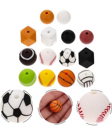 EXCEART 880 Pcs Silicone Bead Kit - Colorful Charm Bracelets Bulk Beads for DIY Keychain Making - Teething Beads Spacer Bead Set - Buy Online on GoSupps.com