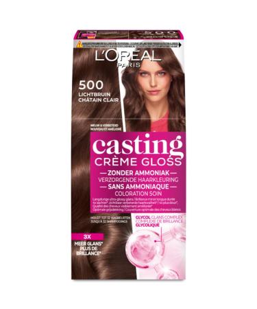 L'OR AL 3x L'Or al Casting Cr me Gloss Semi-Permanent Hair Color 500 Caf Lungo - Light Brown