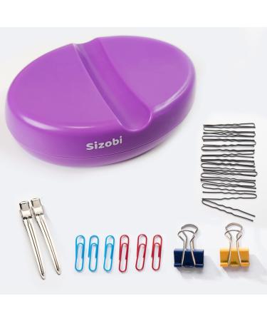 Sizobi Magnetic Sewing Pincushion - Purple Pin Holder & Paper Clip Organizer - Buy Online on GoSupps.com