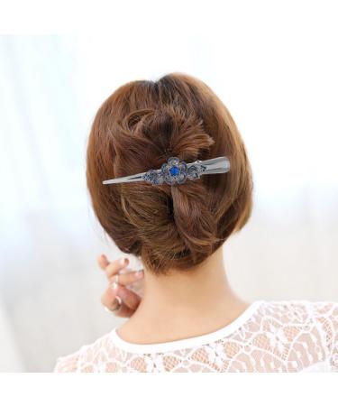 HOLLIHI Set of 3 Large Metal Alloy Alligator Sectioning Clips for Women and Girls - Pretty Strong Clamp Hair Pins Non-Slip Hair Grips Accessories for Thick Hair Silver Gray (Plum Blossom) - Buy Online on GoSupps.com