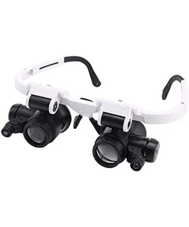 8X 15X 23X Head-Mounted Magnifying Glass with Led Light Head-Mounted Amplifier Handsfree Reading Magnifying Glasses Jeweler 's Loupe Glasses incomparable123
