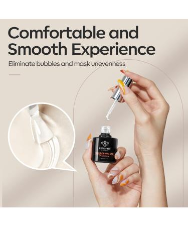 Modelones 7-in-1 Clear Gel Builder Nail Polish for Strength and Extension - 15ML (Pack of 1) - Buy Online on GoSupps.com