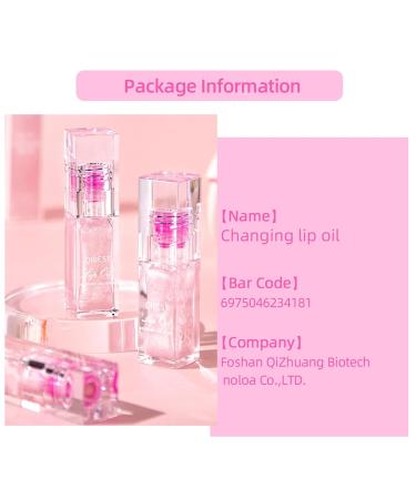 Color Changing Lip Oil | Moisturizing Shimmery Pink Gloss | Long Lasting Lip Glow & Tint | International Shipping Available - Buy Online on GoSupps.com