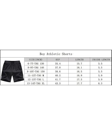ANHDM Boy's Quick Dry Athletic Shorts 2023 - Black, 8-9 Years - Buy Online on GoSupps.com