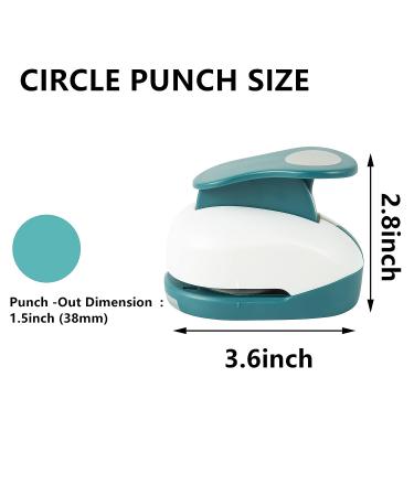 Circle Punch 1.5 Inch  Hole Puncher for Crafts  Punch Hole  Circle Paper Punches  Cardstock  Gift Wrapping  Greeting Cards and Scrapbooks  DIY Albums Photos Card Making 38mm Circle Cutter 1.5inch - Buy Online on GoSupps.com