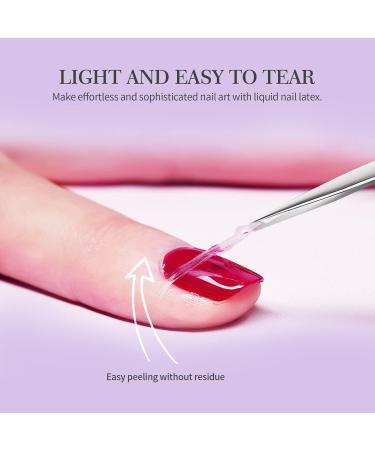 Saviland Liquid Nail Latex Set - Peel Off Cuticle Guard & Skin Protector - Gel Polish Manicure Starter Kit (Blue, Pink, White) - 3Pcs - Buy Online on GoSupps.com