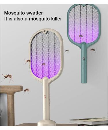 Electric Mosquito Killer Electric Mosquito Swatter 2 in 1 Summer Fly Swatter Trap Flies Insect Killer Pest Control Dark Green - Buy Online on GoSupps.com