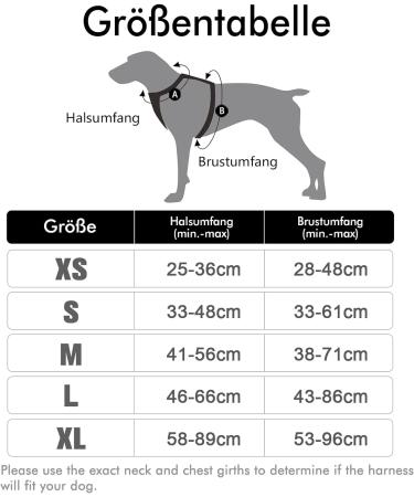 Rabbitgoo Medium Dog Harness - No Pull Adjustable Breathable Safe Control for Large Dogs - Black - Buy Online on GoSupps.com