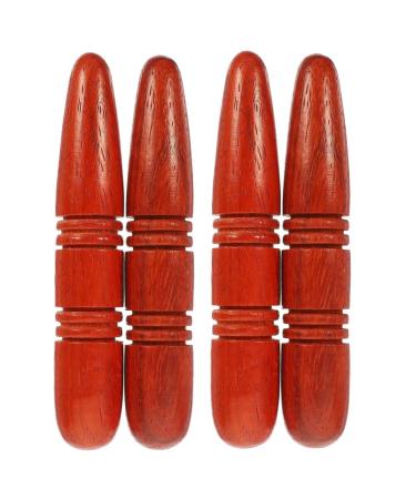 Healvian 4 pieces trigger point massager foot wood massage wood massage stick trigger point presser acupuncture point acupressure pen massage tab for shoulder back leg foot pain relief
