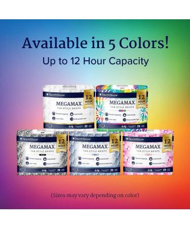 NorthShore MegaMax Tab-Style Briefs White Medium - Pack of 10 - Buy Online on GoSupps.com