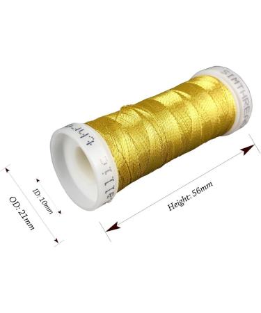Simthread 200 Yards Metallic Embroidery Thread Set for Home Machines - 6 Assorted Colors for Janome, Brother, Singer, Pfaff, Babylock, Bernina, Husqvarna - Special Designs Included - Buy Online on GoSupps.com