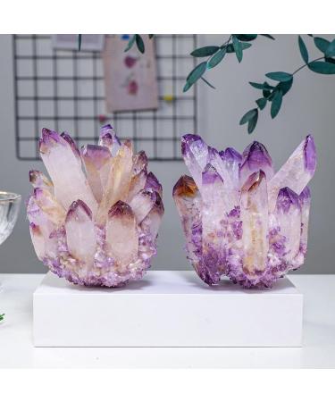 Home 1PC Natural Purple Crystal Cluster Original Stone Specimen Piece High Penetration Crystal Trophy Stone Home Goods (Color : Purple Cluster Size : 600-700g) 600-700g Purple Cluster - Buy Online on GoSupps.com