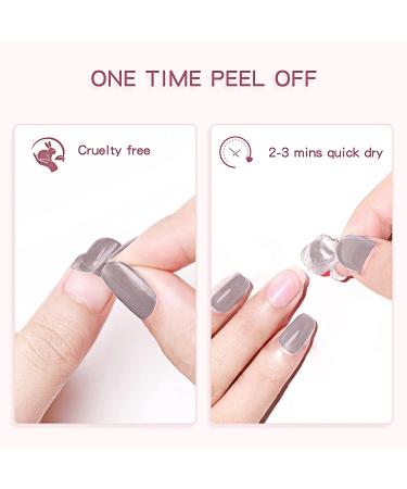 Non Toxic Peel Off Nail Polish Set - Quick Dry Water-Based Lacquer for Women & Kids - 4 Colors with Base Coat & Top Coat - 5 Bottles 0.5 fl oz - Buy Online on GoSupps.com