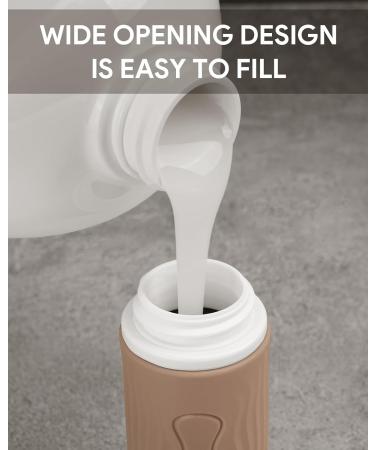 Yinke 90ml Silicone Travel Bottles Set - 4 Leak-Proof Containers | Refillable Travel Essentials for Shampoo & Cream | BPA-Free & TSA-Tested - Earth Color Palette - Buy Online on GoSupps.com