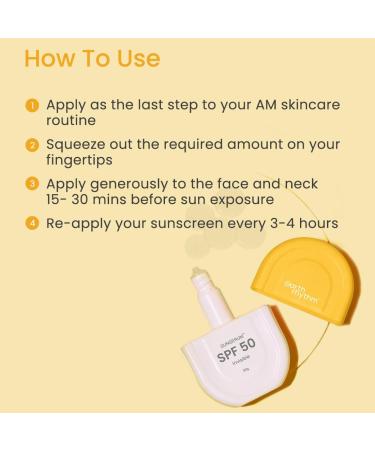 Earth Rhythm Invisible Sunscreen Serum SPF 50 | No white cast Lightweight | Vitamin E Almond Oil & Jojoba Oil | Suitable for all skin types | For men & women 50 grams Invisible SPF 50 - Buy Online on GoSupps.com