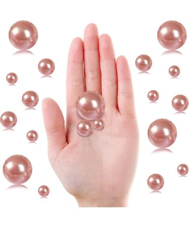 GLBYUNN Pearl Beads 160 Pieces No Hole Vase Filler for Home Wedding Christmas Decor - Rose Gold 10/14/20mm - Buy Online on GoSupps.com