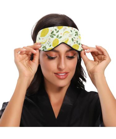 WELLDAY Yellow Lemon Sleep Mask: Soft Comfort Eye Shade Cover for Men and Women - Buy Online on GoSupps.com