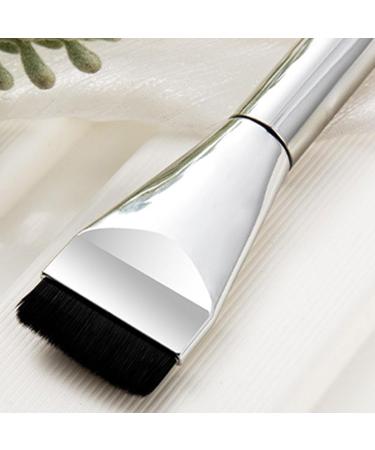 Skoulazeo Flat Concealer Brush - Aluminum Tube Liquid Makeup Brush Smooth Application Makeup Tool for Travel Business Trip Home Dormitory - Buy Online on GoSupps.com