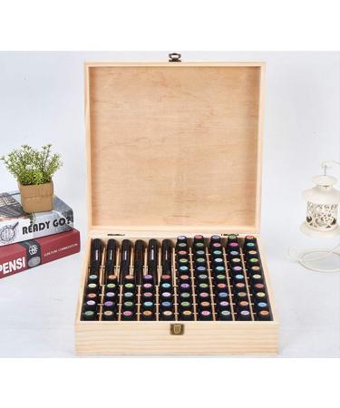 Songlela Essential Oils Wooden Box - 85 Holes Aromatherapy Organizer for Oils Nail Polish & Fragrance | Multifunctional Gift Storage - Buy Online on GoSupps.com