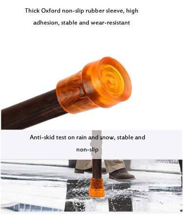 Adult Crutches Solid Wood Crutches Environmentally Friendly and Healthy African Rosewood Material Round Handle Ergonomic Design Light and Easy to Carry Interesting 85cm - Buy Online on GoSupps.com