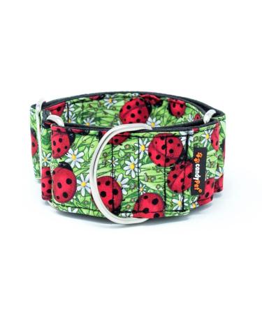 candyPet Martingale Dog Collar - Ladybugs SPECIAL WIDTH L: Width 5 cm (30-50cm diameter) Ladybug