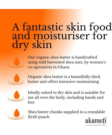 Akamuti Organic Virgin Shea Butter 500G - Buy Online on GoSupps.com
