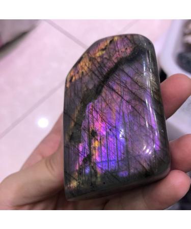 Natural Crystal Rough Natural Purple Light Labradorite Quartz Flame Stones Display Gem Stones GiftsDecor Minerals Can be Used for (Size : 300-400g) (Size : 400-500g) - Buy Online on GoSupps.com