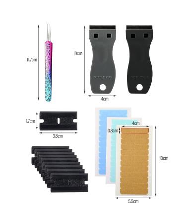 EHDIS Hair Extension Tape Tabs - 9 Sheets Double Sided Adhesive Tapes with Glue Remover Scraper Tool Set - Buy Online on GoSupps.com