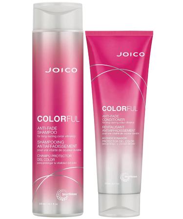 Joico Colorful Anti-Fade Shampoo and Conditioner Set | Preserve Hair Color | Long-Term Vibrancy | For Color-Treated Hair 10.1 Fl Oz (Pack of 2)