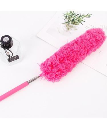 Shakven Telescopic Duster | Retractable Dust Brush Cleaner | Cobweb Duster with Telescoping Pole Spider Web Brush & Ceiling Duster for Blinds Furniture Hot Pink - Buy Online on GoSupps.com