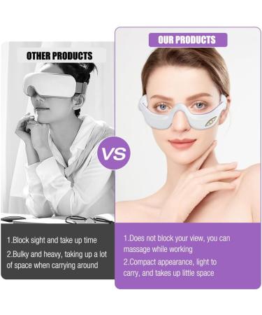 Naveso Eye Massager with Heat | Anti-Aging Device for Dark Circles | 6 Massage Modes & Adjustable Thickness | Relieve Dry Eyes & Reduce Puffiness - Buy Online on GoSupps.com