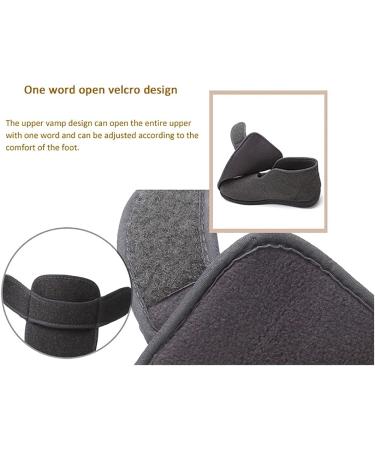 ZJING Men's Adjustable Diabetic Shoes for Arthritis and Swollen Feet - Size 7 Black - Buy Online on GoSupps.com