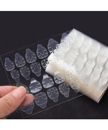 50 Sheets Double Side Glue Nail Sticker for Press on Nail Sticky Tabs,Waterproof Breathable False Nail Tips Jelly Adhesive Tabs Nail Glue 50 Pieces