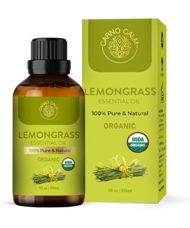 Carno Calm Lemongrass Essential Oils for Diffuser |100% Pure and Natural Lemon Grass Oil | for Hair Massage Spray Aromatherapy and Skincare | 30ml Lemongrass 30 ml (Pack of 1) - Buy Online on GoSupps.com