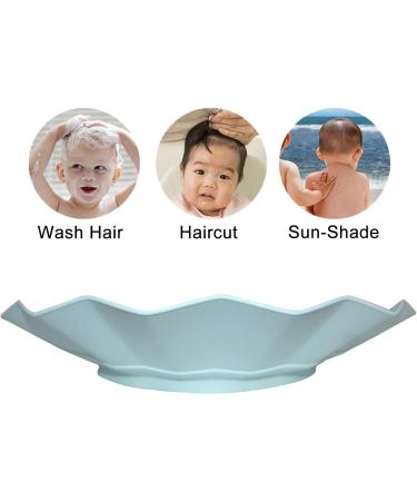 Baby Shower Cap Bath Visor | Adjustable Silicone Protection for Kids | Haze Blue - Buy Online on GoSupps.com