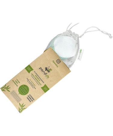pandoo | Pack of 10 washable bamboo makeup remover pads | reusable makeup remover pad | makeup remover wipe | eco-friendly - Buy Online on GoSupps.com