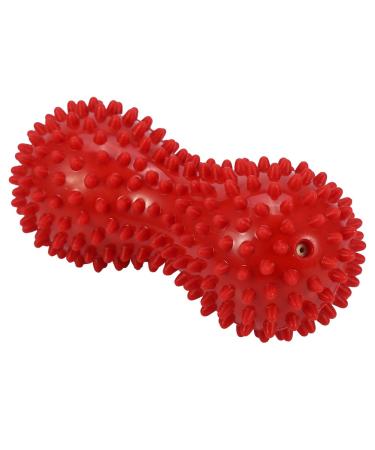 Hedgehog massage ball foot massage roller spiky ball for fitness exercises mobility massage ball for stress relief and relaxing tense muscles (red)