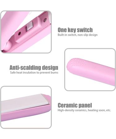 Buy Pink 2-in-1 Ceramic Ion Hair Straightener & Curler for Short Hair & Bangs - International Shipping Available - Buy Online on GoSupps.com