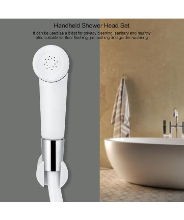 Portable Bathroom Spray Head Set - ABS Plastic Handheld Shower Bidet Sprayer with Hose & Bracket for International Shipping - Buy Online on GoSupps.com